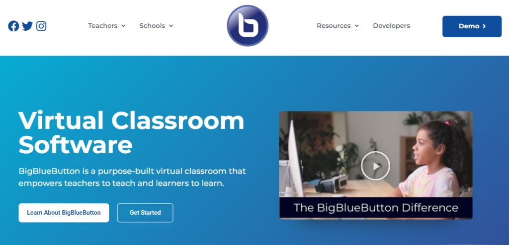 BigBlueButton homepage