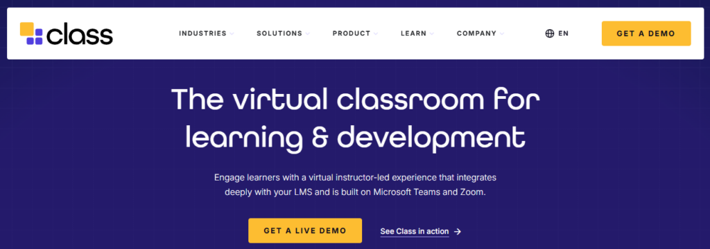 Class homepage